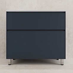 Style Line Тумба под раковину Лима 90 Plus эмаль графит матовая – фотография-4